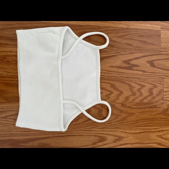 Topshop crop tank top white size 4 - Picture 2 of 4